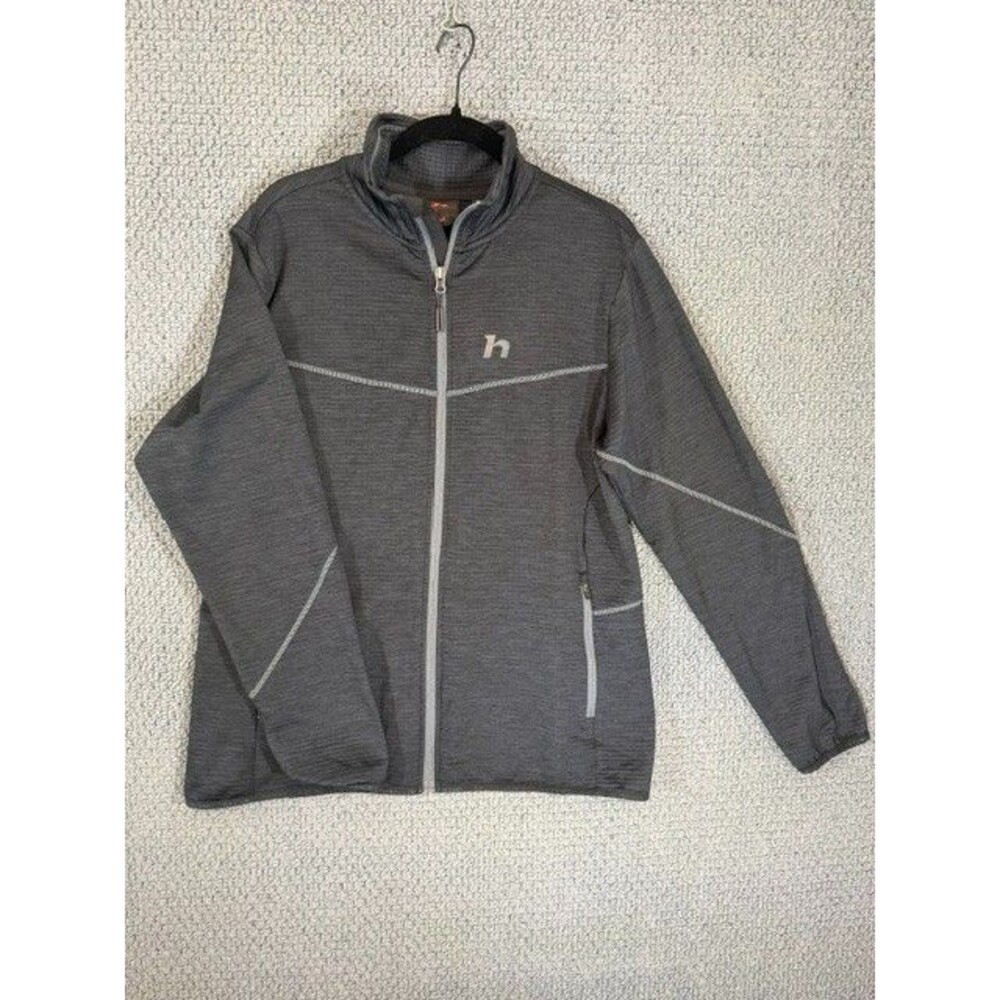 Hannah Outdoor Black Dagnys Sweatshirt Jacket / Women's Size 44 / Polarstretch